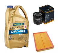 DENCKERMANN Controllo Set 5 L RAVENOL SSL 0W-40 per VW Fox 1.4