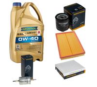 DENCKERMANN Controllo Set 5 L RAVENOL SSL 0W-40 per VW Fox 1.4
