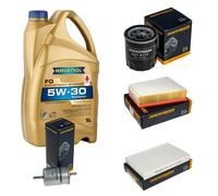 DENCKERMANN Controllo Set 5L 5W-30 per Renault Fluence 2.0 16V con RAVENOL FO