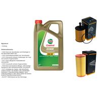 Denckermann Controllo Set 5L castrol edge 5W-30 C3 per Audi A2 1.4 Tdi 1.2
