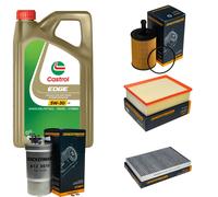 DENCKERMANN Controllo Set 5L CASTROL EDGE 5W-30 C3 Per Audi A4 Avant 2.0 TDI