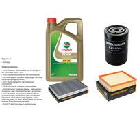 Denckermann Controllo Set 5L castrol edge 5W-30 C3 per Audi A6 1.9