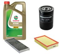 DENCKERMANN Controllo Set 5L CASTROL EDGE 5W-30 C3 Per Audi Cabriolet 1.9
