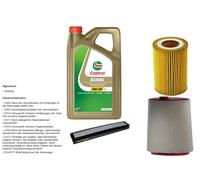 Denckermann Controllo Set 5L castrol edge 5W-30 C3 per BMW 3er 320d 318d