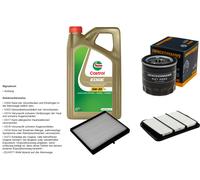 DENCKERMANN Controllo Set 5L CASTROL EDGE 5W-30 C3 Per Chevrolet Nubira
