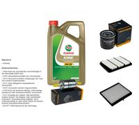 DENCKERMANN Controllo set 5L CASTROL EDGE 5W-30 C3 per Chevrolet Nubira
