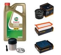 DENCKERMANN Controllo Set 5L CASTROL EDGE 5W-30 C3 Per Dacia Duster