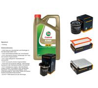 DENCKERMANN Controllo set 5L CASTROL EDGE 5W-30 C3 per Dacia Duster