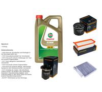 DENCKERMANN Controllo set 5L CASTROL EDGE 5W-30 C3 per Dacia Duster