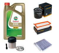 DENCKERMANN Controllo Set 5L CASTROL EDGE 5W-30 C3 Per Dacia Duster
