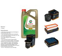 DENCKERMANN Controllo set 5L CASTROL EDGE 5W-30 C3 per Dacia Duster