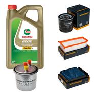 DENCKERMANN Controllo Set 5L CASTROL EDGE 5W-30 C3 Per Dacia Duster