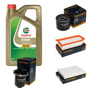 DENCKERMANN Controllo Set 5L CASTROL EDGE 5W-30 C3 Per Dacia Lodgy 1.5 DCI