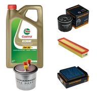 DENCKERMANN Controllo Set 5L CASTROL EDGE 5W-30 C3 Per Dacia Logan MCV 1.5