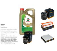 Denckermann Controllo Set 5L castrol edge 5W-30 C3 per Dacia Logan MCV II