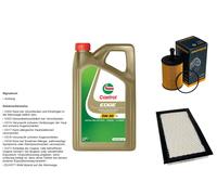 Denckermann Controllo Set 5L castrol edge 5W-30 C3 per Dodge Caliber Jeep