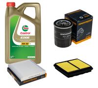 DENCKERMANN Controllo Set 5L CASTROL EDGE 5W-30 C3 Per Honda Civic VI