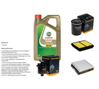 Denckermann Controllo Set 5L castrol edge 5W-30 C3 per Honda Civic VI