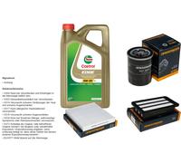 DENCKERMANN Controllo Set 5L CASTROL EDGE 5W-30 C3 Per Honda Civic X