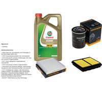 Denckermann Controllo Set 5L castrol edge 5W-30 C3 per Honda Civico