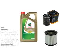 DENCKERMANN Controllo Set 5L CASTROL EDGE 5W-30 C3 Per Honda CR-V II 2.0