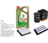 Denckermann Controllo Set 5L castrol edge 5W-30 C3 per Honda Hr-V 1.5i-VTEC