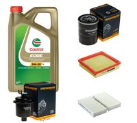 DENCKERMANN Controllo Set 5L CASTROL EDGE 5W-30 C3 Per Honda HR-V 1.6 16V