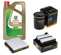 DENCKERMANN Controllo Set 5L CASTROL EDGE 5W-30 C3 Per Honda Jazz II