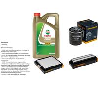 DENCKERMANN Controllo set 5L CASTROL EDGE 5W-30 C3 per Hyundai i10 1.0