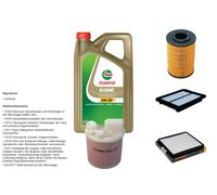 DENCKERMANN Controllo set 5L CASTROL EDGE 5W-30 C3 per Hyundai i10 1.1