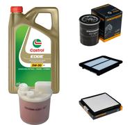 DENCKERMANN Controllo Set 5L CASTROL EDGE 5W-30 C3 Per Hyundai I10 1.1