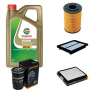 DENCKERMANN Controllo Set 5L CASTROL EDGE 5W-30 C3 Per Hyundai I10 1.1