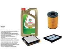 Denckermann Controllo Set 5L castrol edge 5W-30 C3 per Hyundai i10 1.1