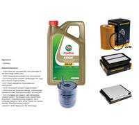 Denckermann Controllo Set 5L castrol edge 5W-30 C3 per Hyundai i30 1.6