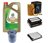 DENCKERMANN Controllo Set 5L CASTROL EDGE 5W-30 C3 Per Hyundai I30 1.6 CDI