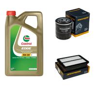 DENCKERMANN Controllo Set 5L CASTROL EDGE 5W-30 C3 Per Hyundai Kona 1.0