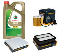 DENCKERMANN Controllo Set 5L CASTROL EDGE 5W-30 C3 Per Hyundai Kona 1.6 CRDi