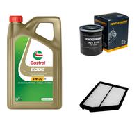 DENCKERMANN Controllo Set 5L CASTROL EDGE 5W-30 C3 Per Hyundai Matrix 1.6