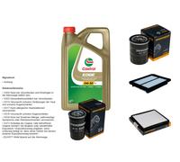 Denckermann Controllo Set 5L castrol edge 5W-30 C3 per Hyunday i10