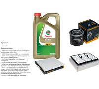 DENCKERMANN Controllo Set 5L CASTROL EDGE 5W-30 C3 Per KIA Niro 1.6 GDi