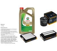 DENCKERMANN Controllo Set 5L CASTROL EDGE 5W-30 C3 Per KIA Picanto 1.1 1.0