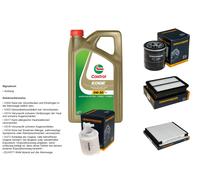 DENCKERMANN Controllo Set 5L CASTROL EDGE 5W-30 C3 Per KIA Proceed 1.0 T-GDi