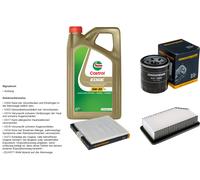 Denckermann Controllo Set 5L castrol edge 5W-30 C3 per Kia Rio III 1.25 CVVT