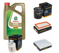 DENCKERMANN Controllo Set 5L CASTROL EDGE 5W-30 C3 Per KIA Stonic 1.0 T-GDi