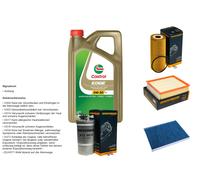 Denckermann Controllo Set 5L castrol edge 5W-30 C3 per LED VW Passat Variant