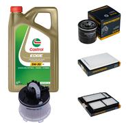 DENCKERMANN Controllo Set 5L CASTROL EDGE 5W-30 C3 Per Mazda 3 1.6 1.4