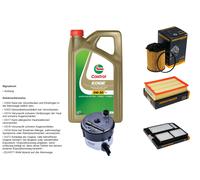 Denckermann Controllo Set 5L castrol edge 5W-30 C3 per Mazda 3 1.6 Di Turbo