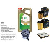 DENCKERMANN Controllo set 5L CASTROL EDGE 5W-30 C3 per Mazda 3 1.6 MZR-CD