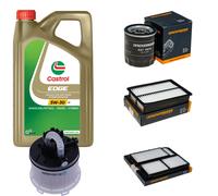DENCKERMANN Controllo Set 5L CASTROL EDGE 5W-30 C3 Per Mazda 3 2.0