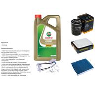 DENCKERMANN Controllo Set 5L CASTROL EDGE 5W-30 C3 Per Mitsubishi ASX 1.6